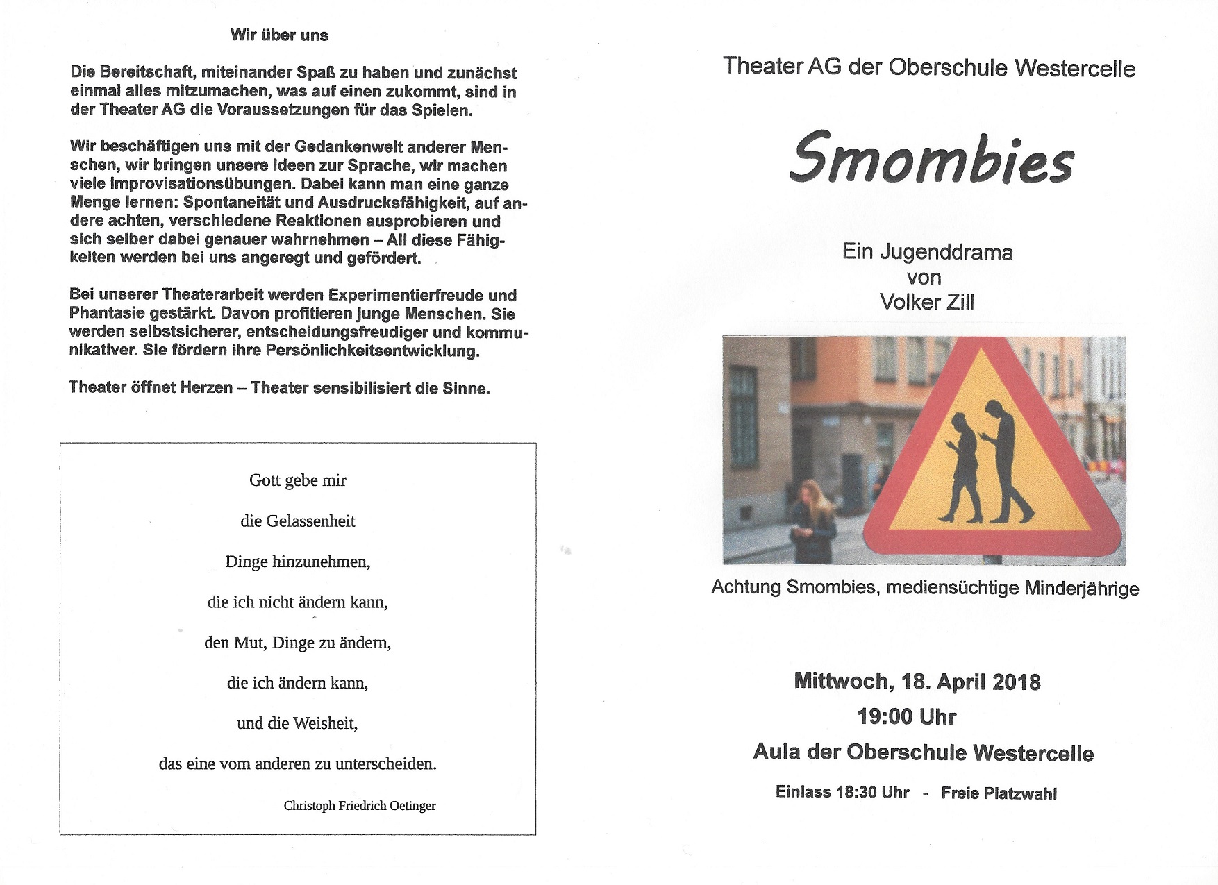 ObS Westercelle Theater AG Smombies 2018